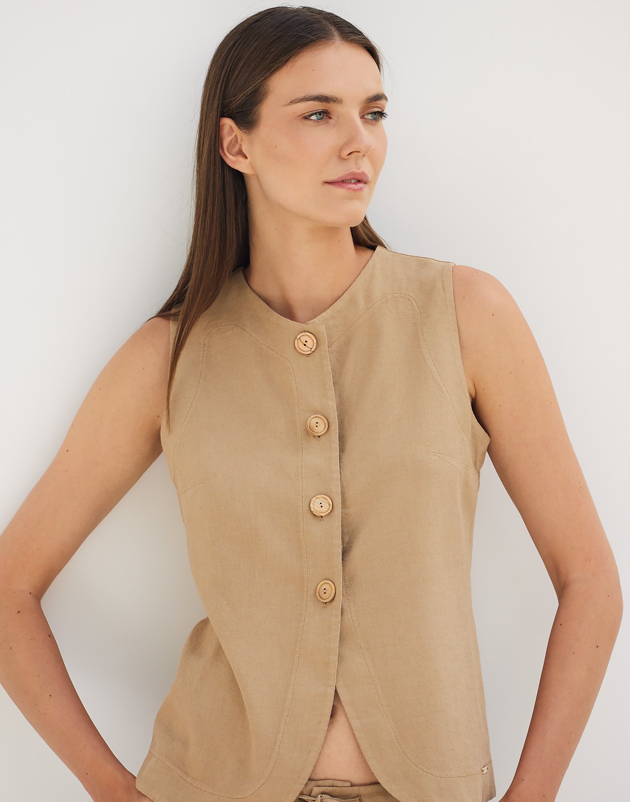 Linen waistcoat