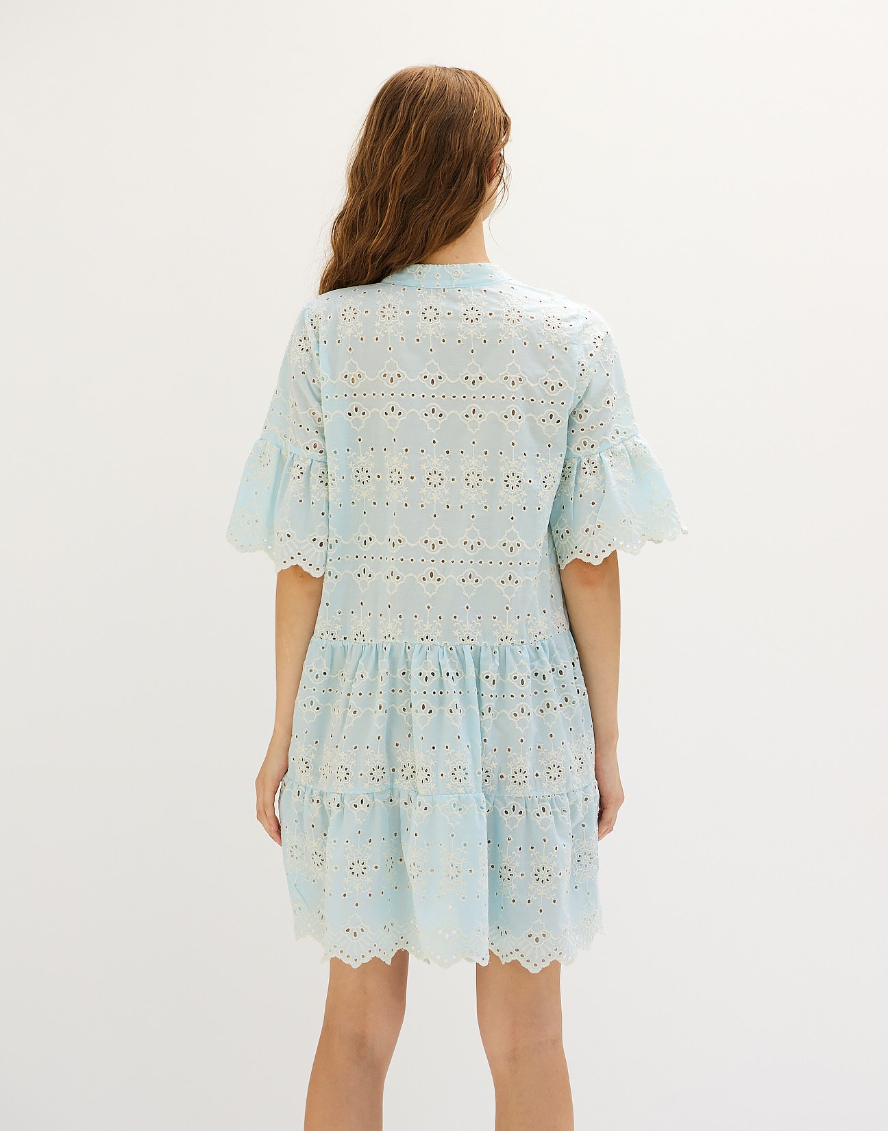 Embroidery mini dress