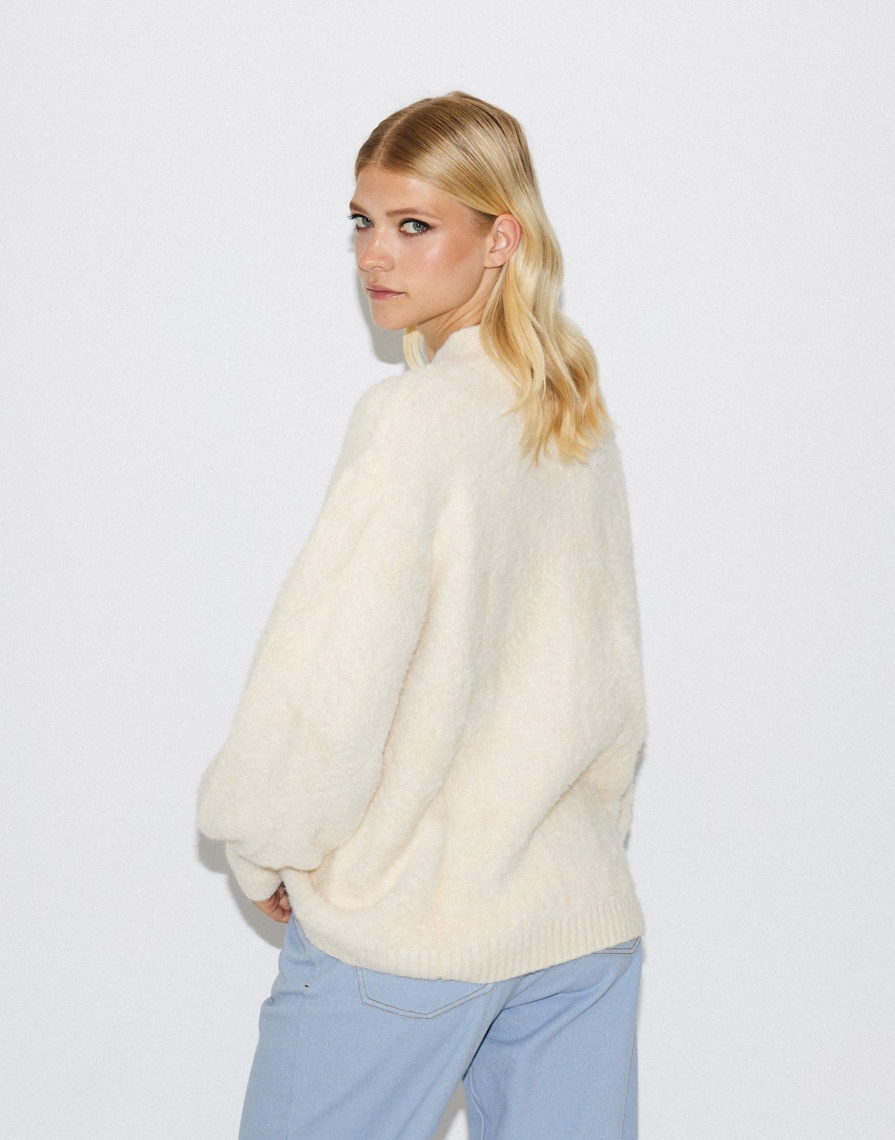 Oversized fluffy cardigan