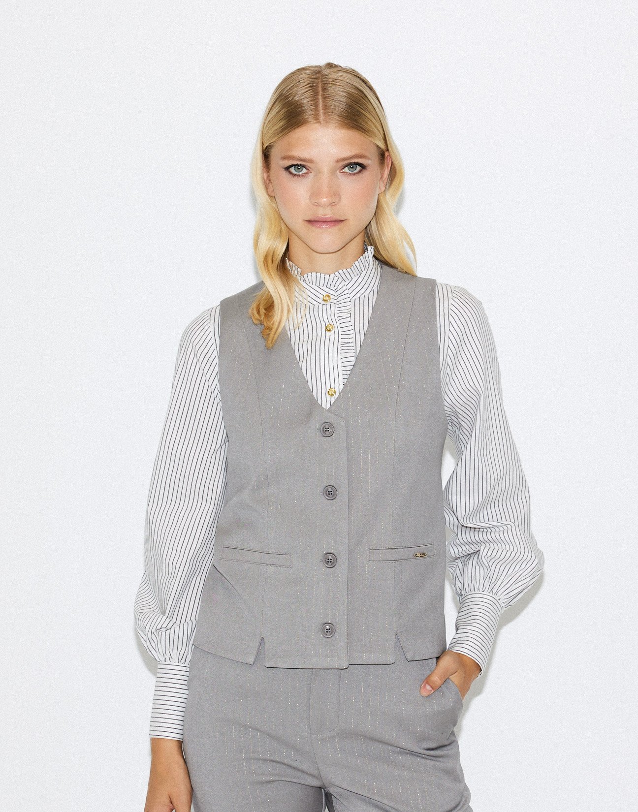 Pinstripe waistcoat