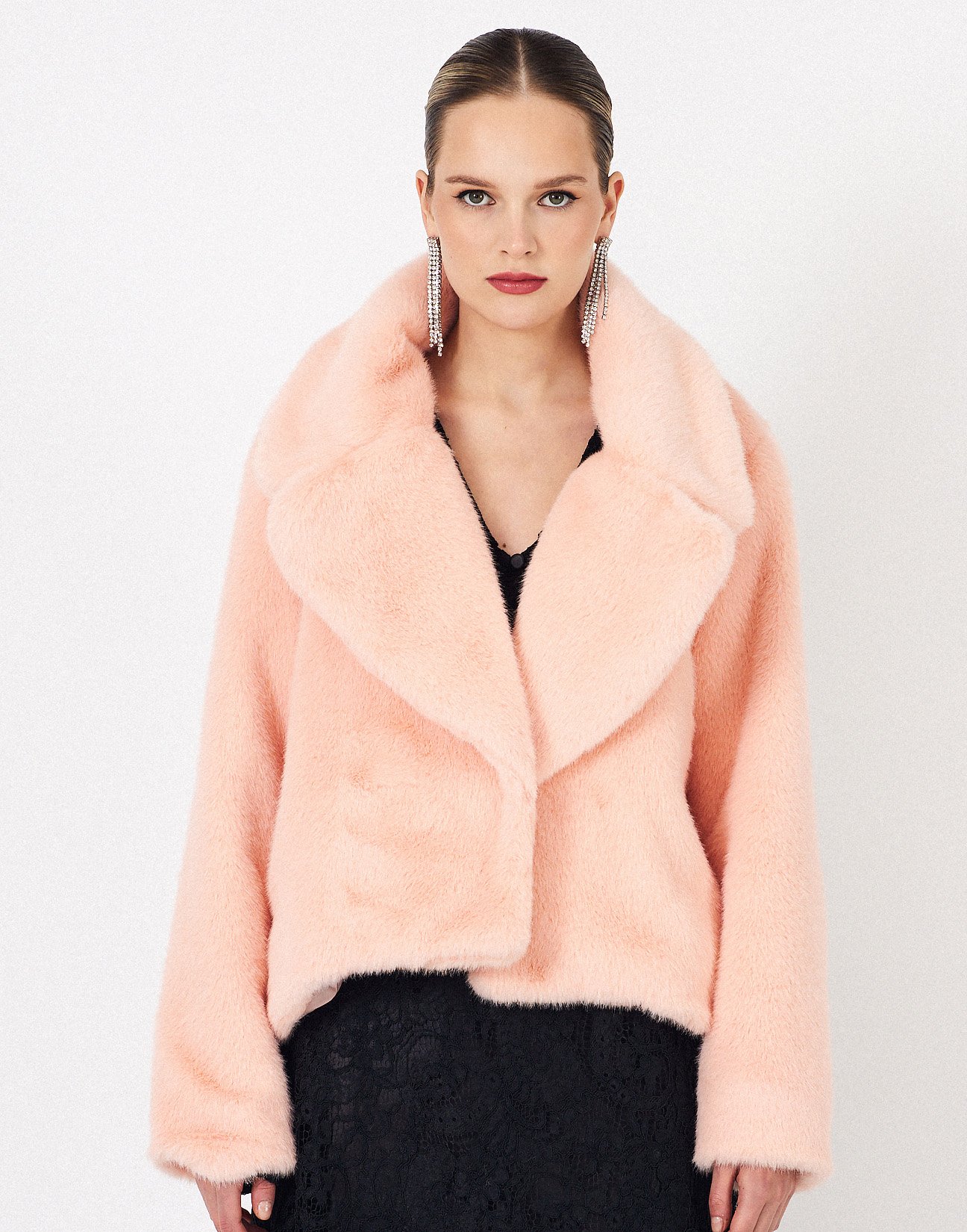 Short faux fur coat