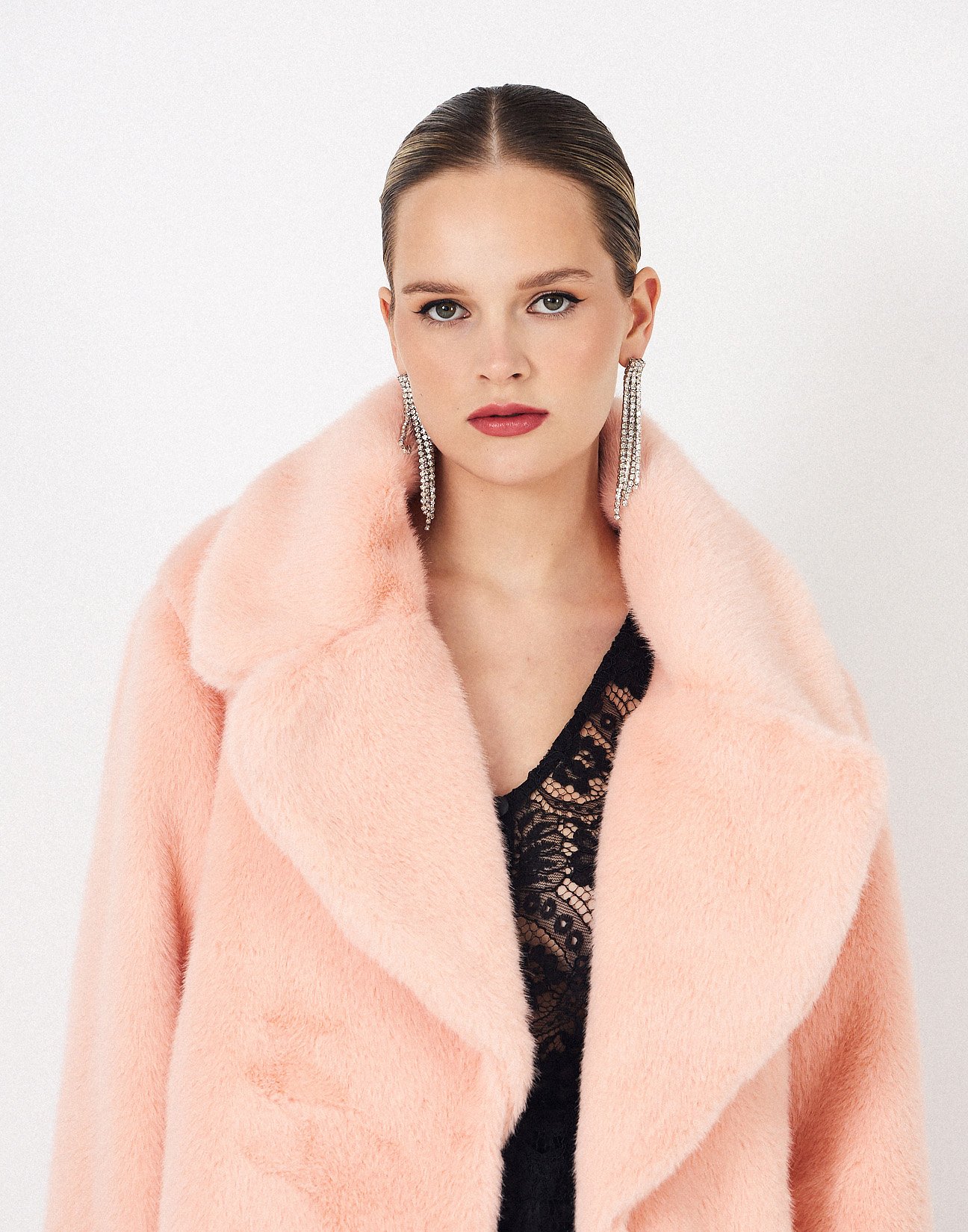 Short faux fur coat