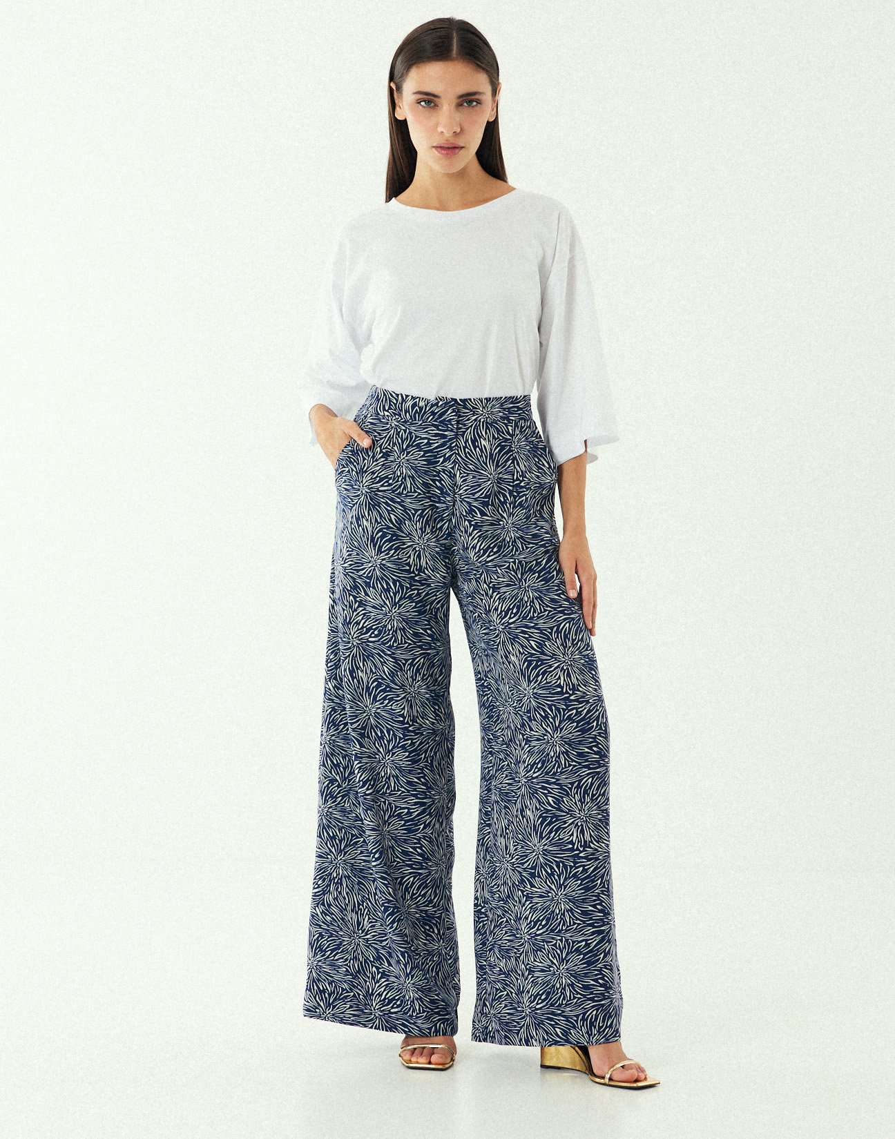 Printed trousers