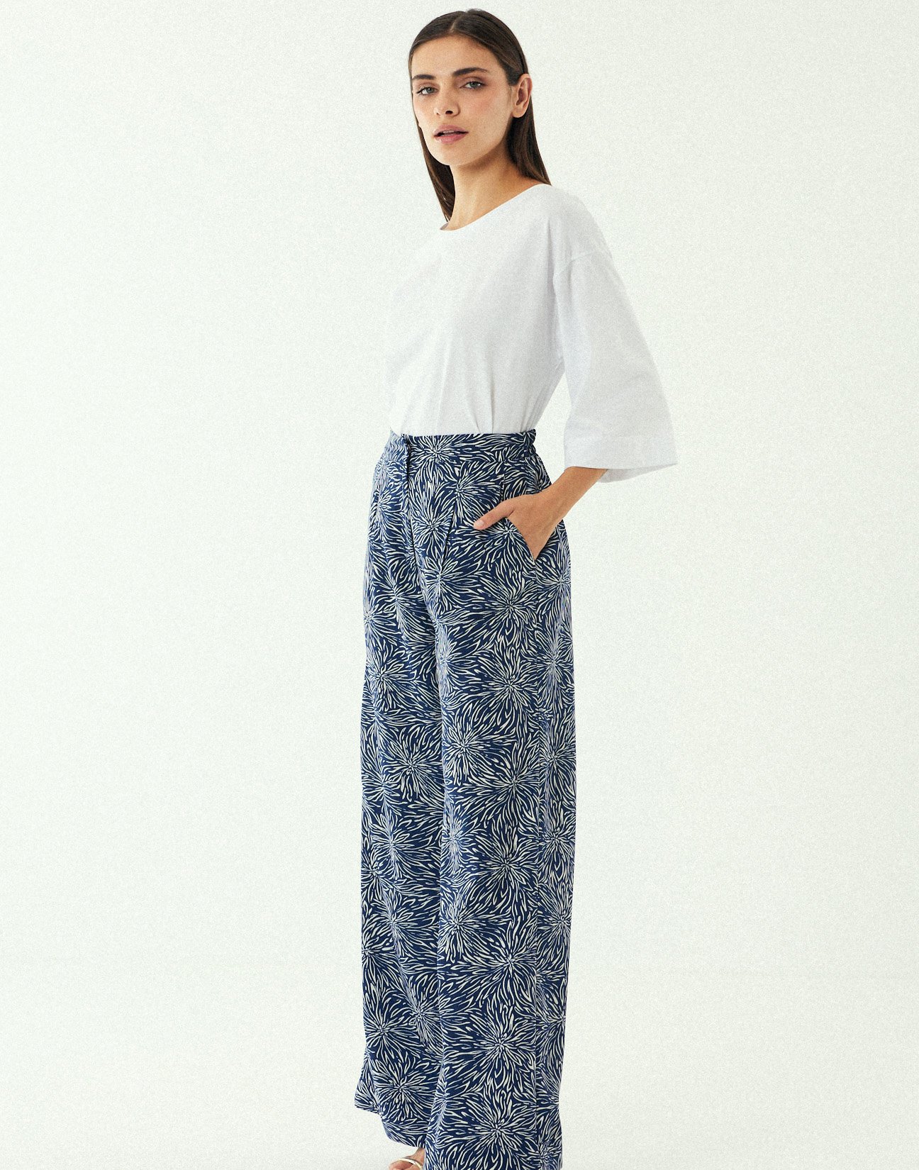 Printed trousers