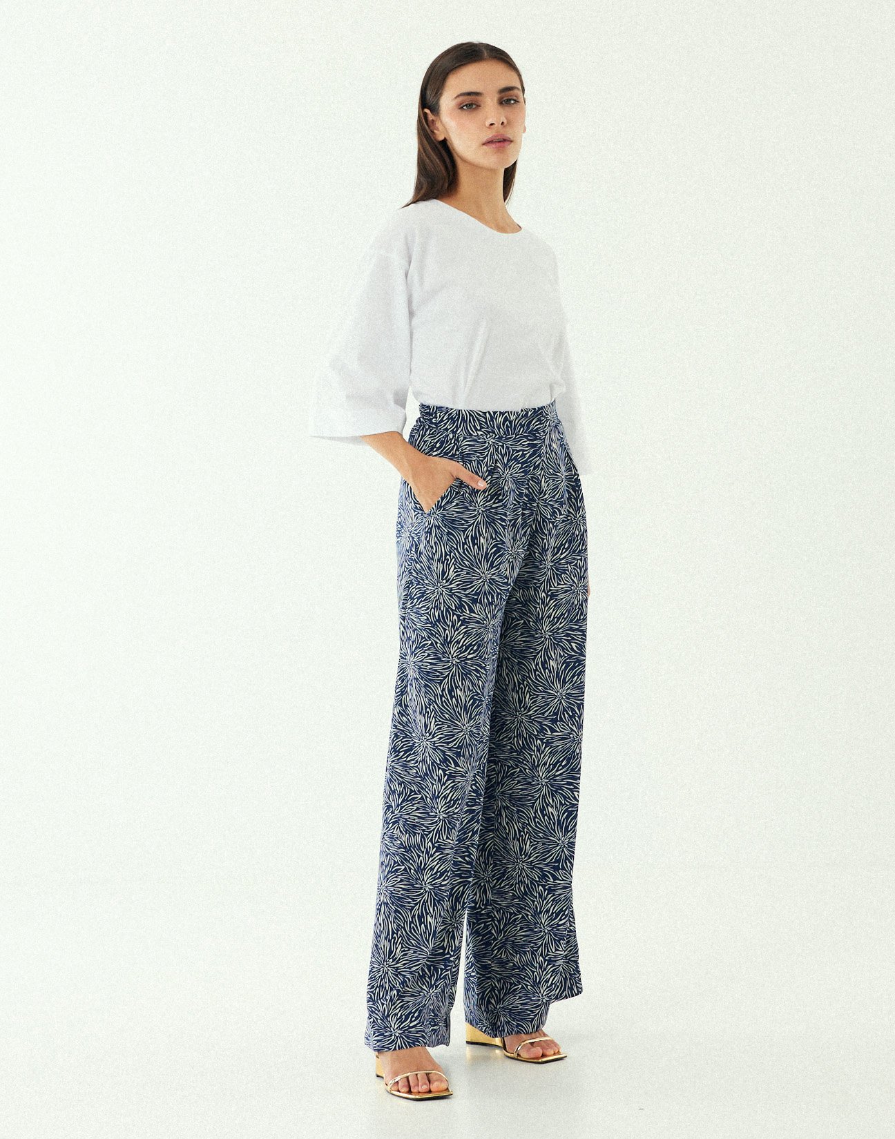 Printed trousers