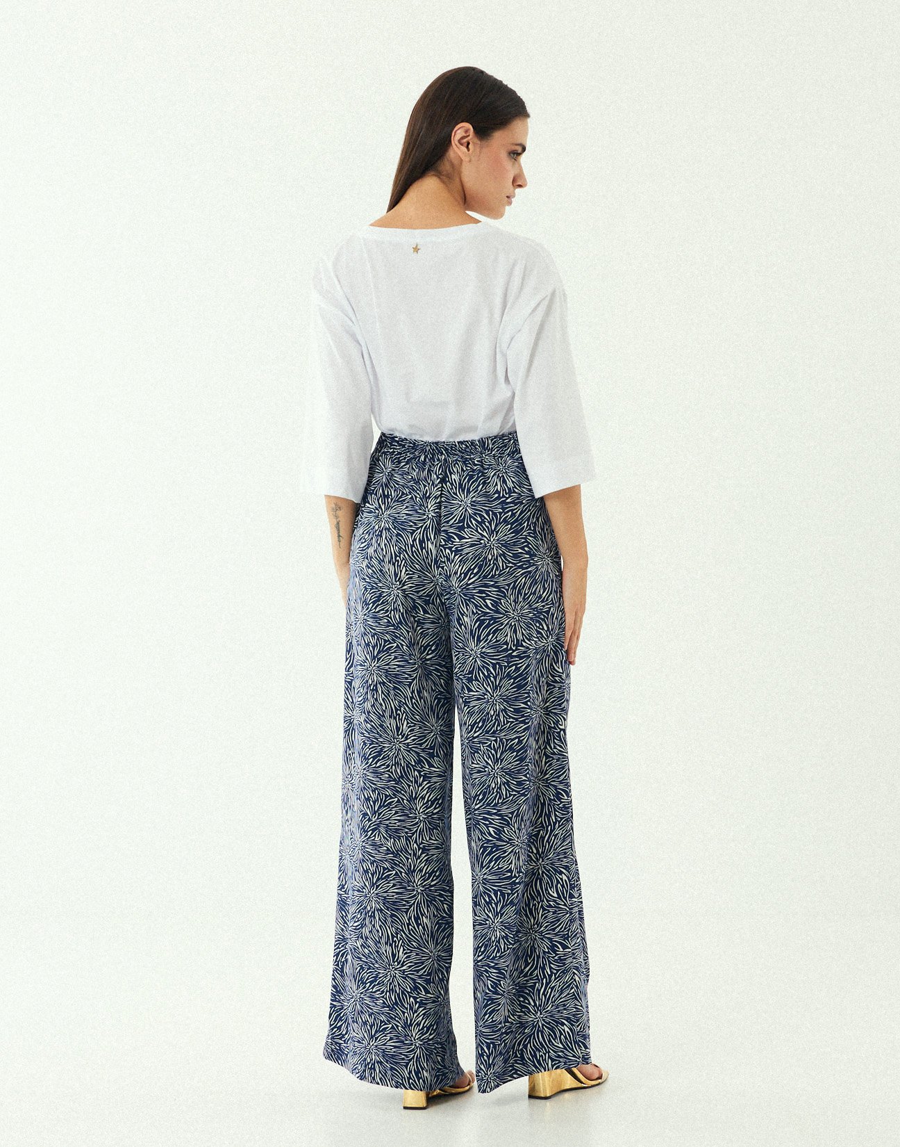 Printed trousers