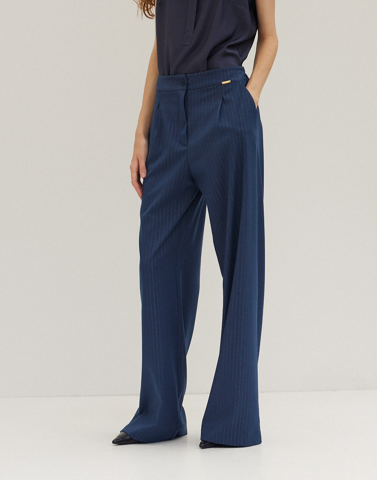 Pinstripe trousers