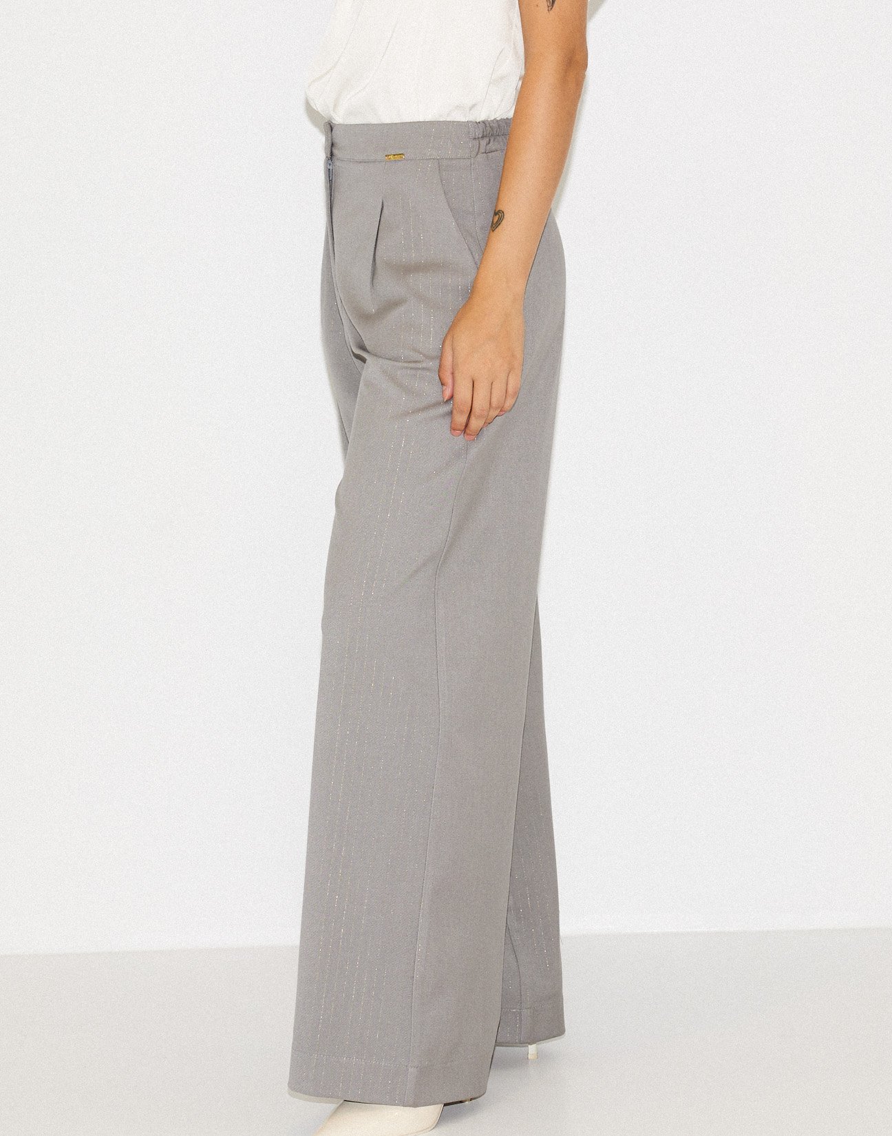 Pinstripe trousers