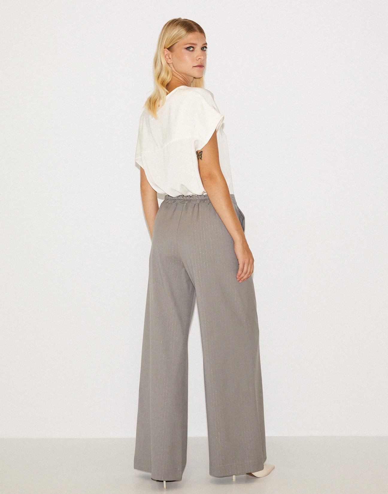 Pinstripe trousers