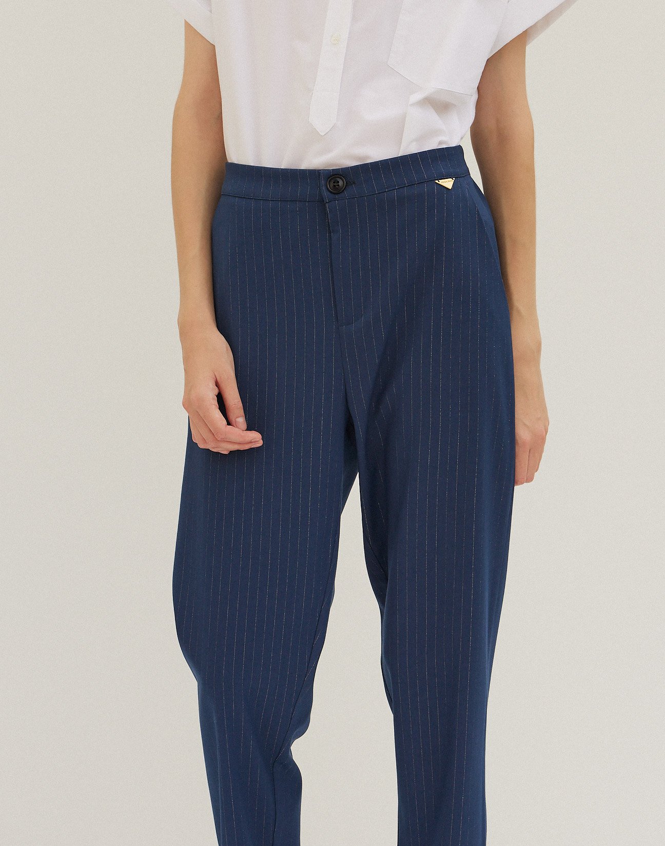 Pinstripe trousers