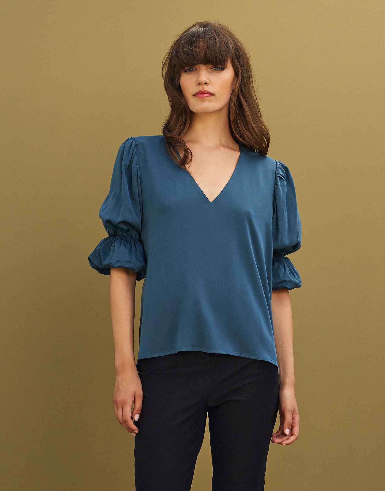 Elasticed blouse