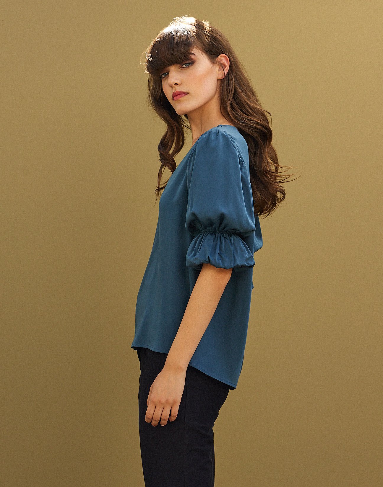 Elasticed blouse