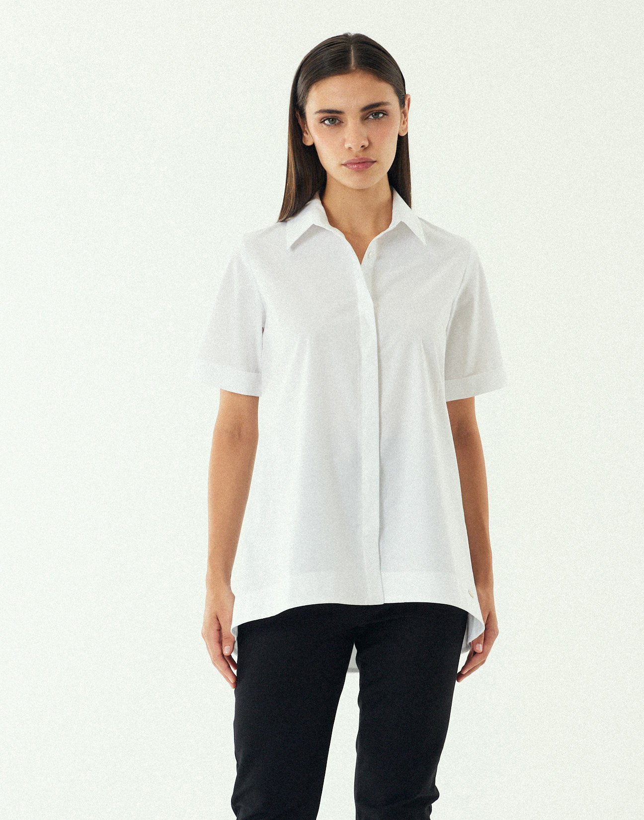 Oversized poplin shirt