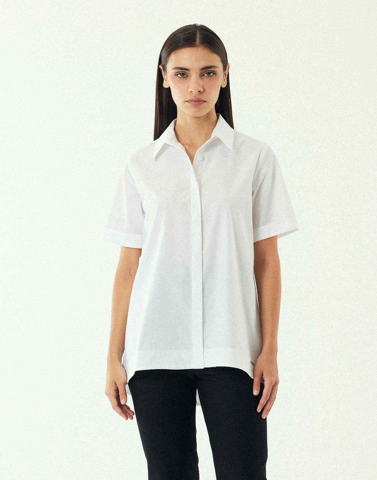 Oversized poplin shirt