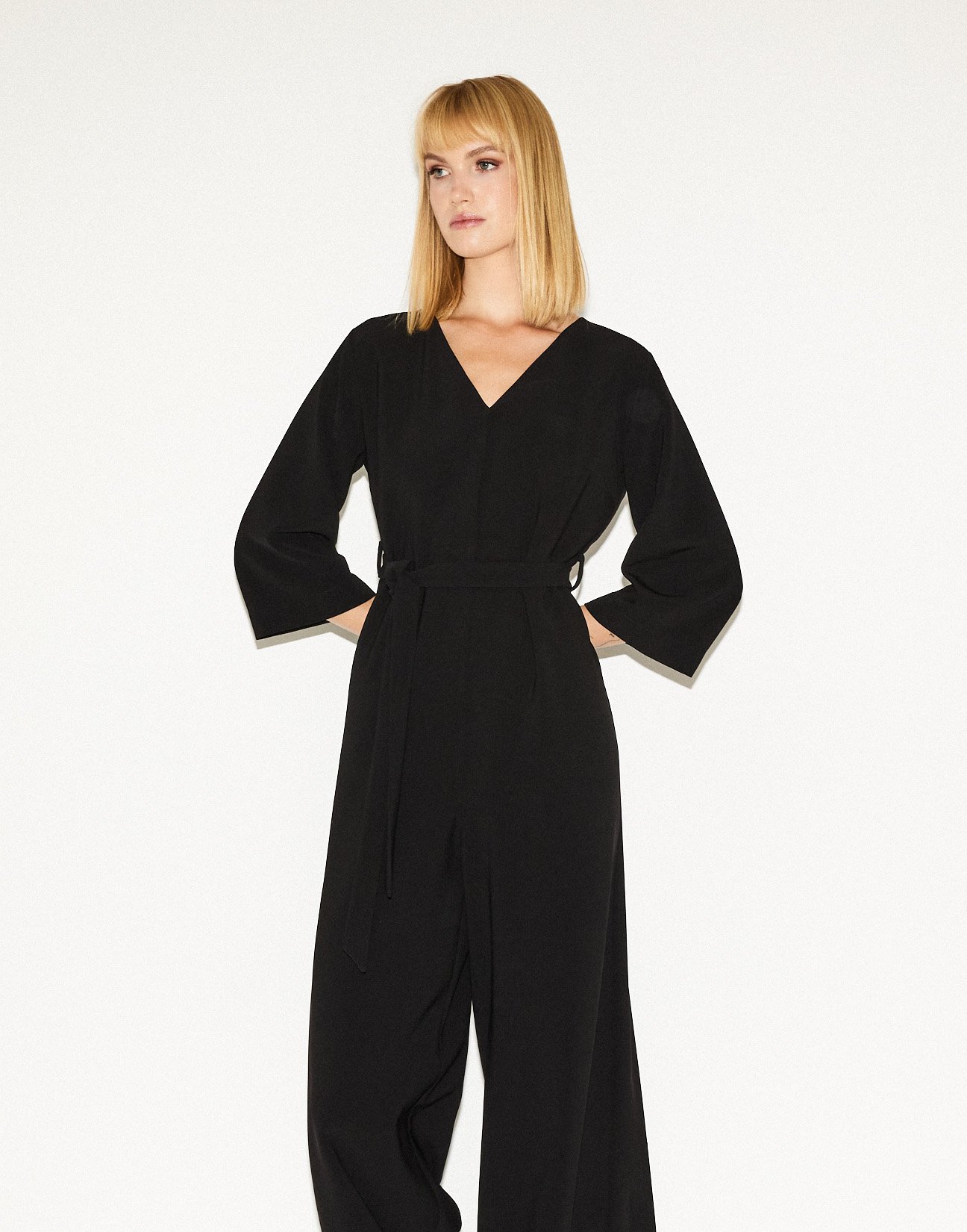 V neck jumpsuit