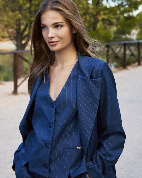 Pinstripe blazer