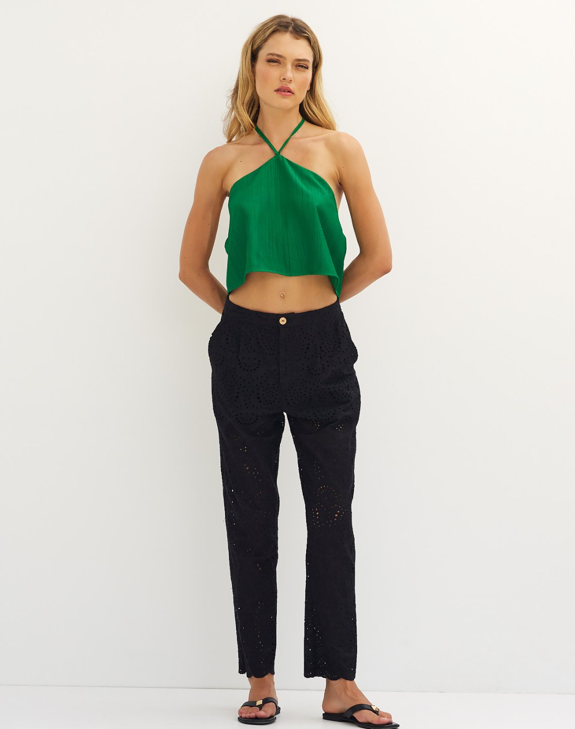 Embroidery trousers