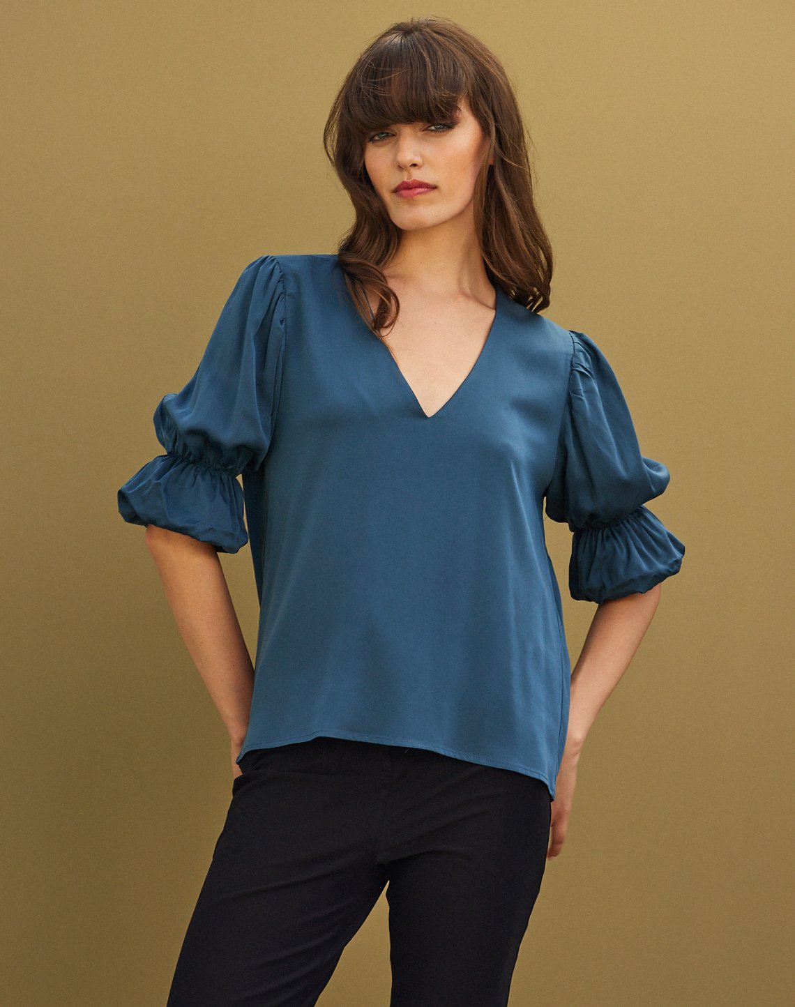 Elasticed blouse